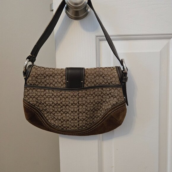 Coach Brown Suede Y2K soho shoulder bag - Picture 5 of 16